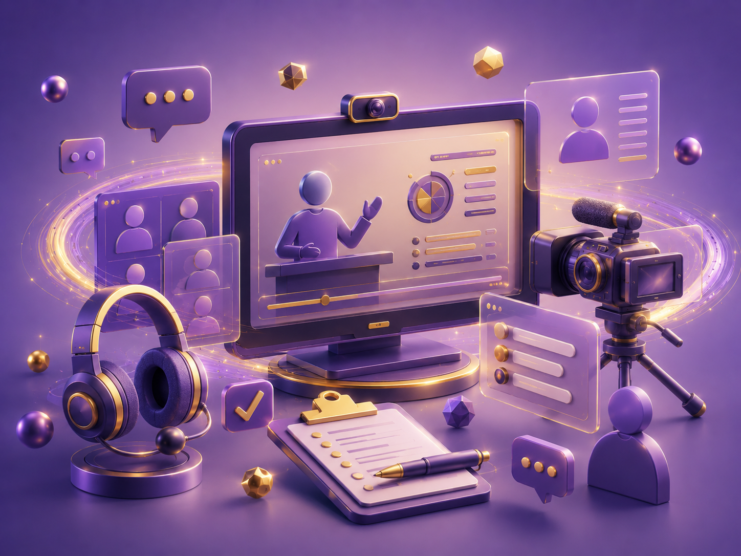 Media training session or workshop